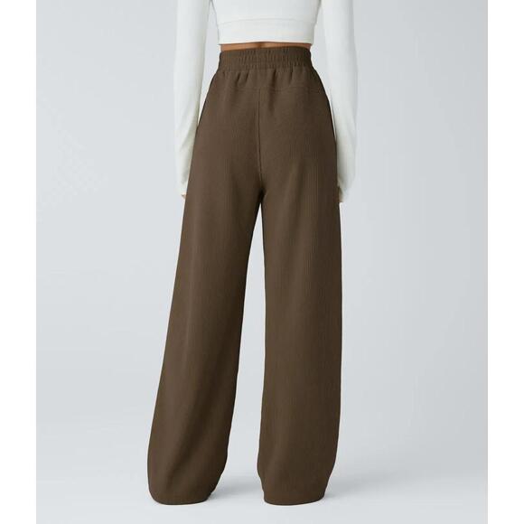 NWT‎ Halara High Waisted Pocket Straight Leg Corduroy Casual Pants - Size Small - Picture 2 of 4